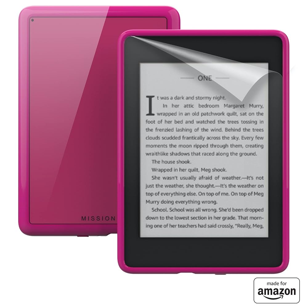 Amazon.com: Made For Amazon Clear Case, in Raspberry, with